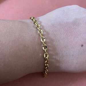 Stainless Steel Gold Chain Bracelet